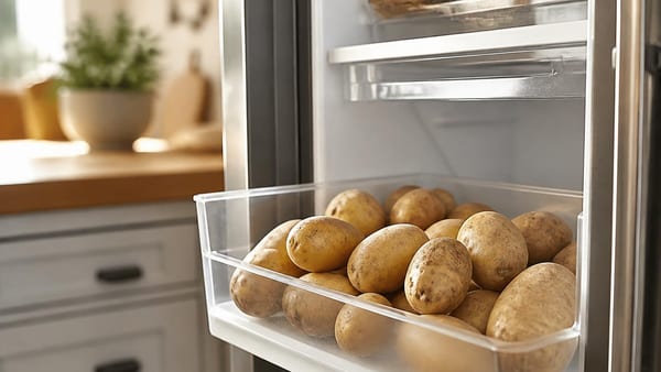 De meeste huishoudens bewaren aardappelen verkeerd, waardoor ze snel kiemen of rotten. Ontdek de plek die verspilling…