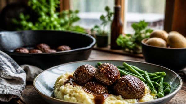 Dit valt altijd in de smaak: zo maak je sappige gehaktballen met verse aardappelpuree