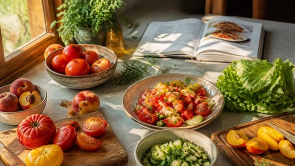 Verse salades, gegrild fruit en koude soepen: seizoensgebonden kookboeken brengen de zon naar je keuken.