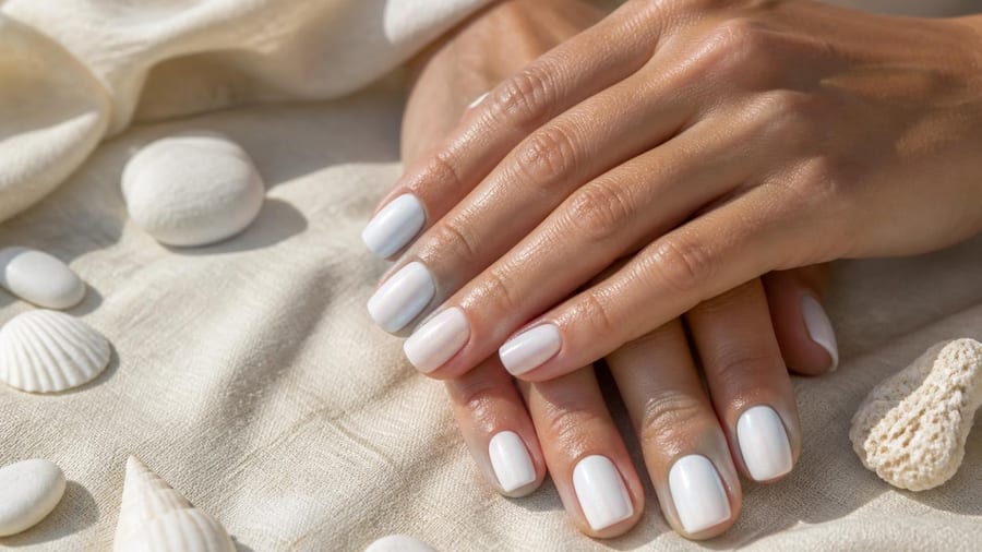 De mooiste witte nageltrends voor de zomer: van subtiele French tips tot mermaid nails
